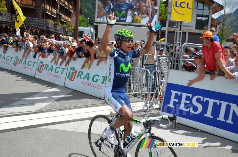 Nairo Quintana (Movistar Team) wins the stage (3)