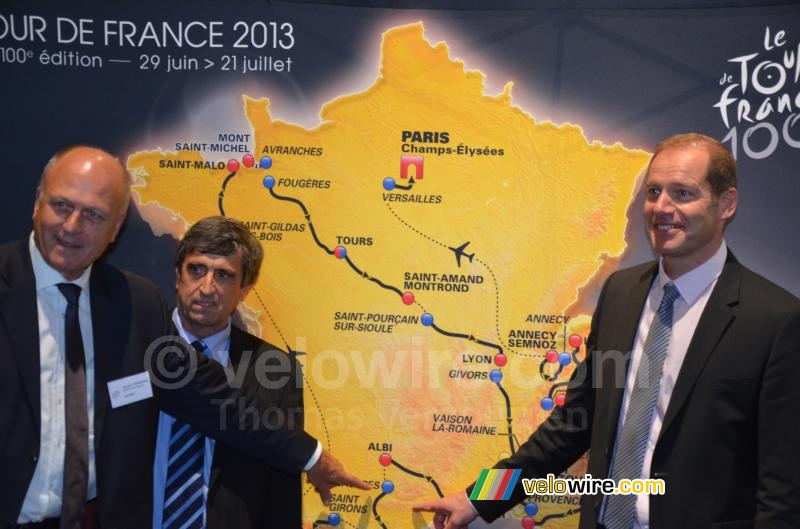 Castres op de kaart van de Tour de France 2013