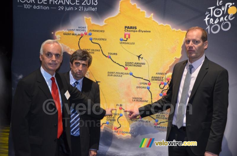 Albi on the map of the Tour de France 2013