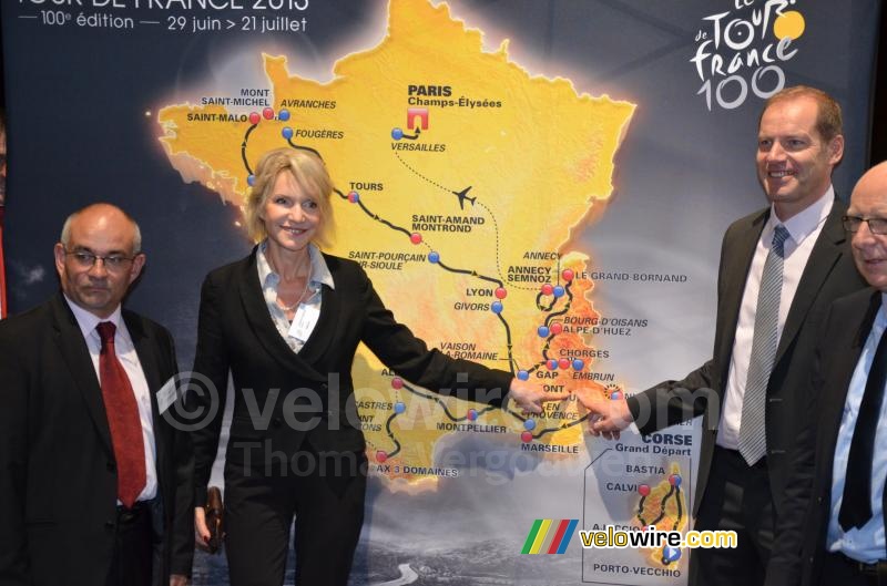 Embrun on the map of the Tour de France 2013