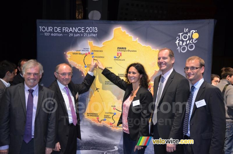 Fougères on the map of the Tour de France 2013