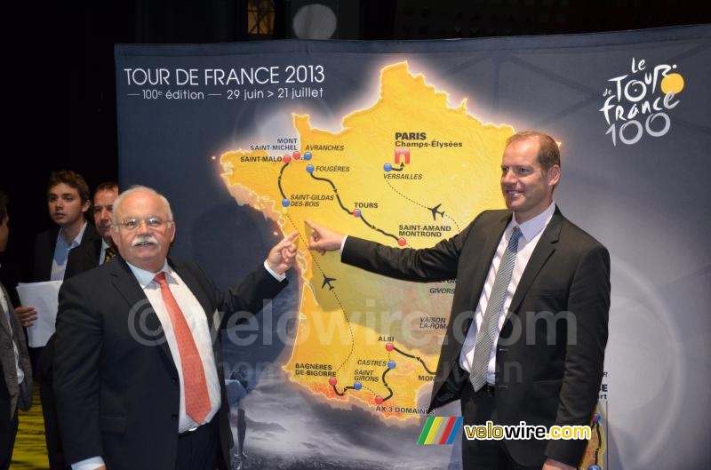Saint-Gildas-des-Bois op de kaart van de Tour de France 2013
