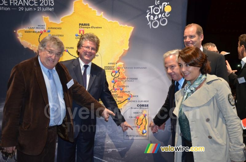 Porto-Vecchio op de kaart van de Tour de France 2013