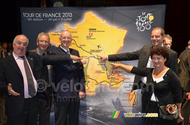 Saint-Amand-Montrond op de kaart van de Tour de France 2013
