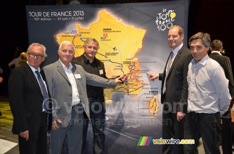 Bourg d'Oisans on the map of the Tour de France 2013