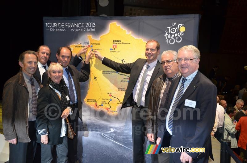Avranches on the map of the Tour de France 2013 (2)