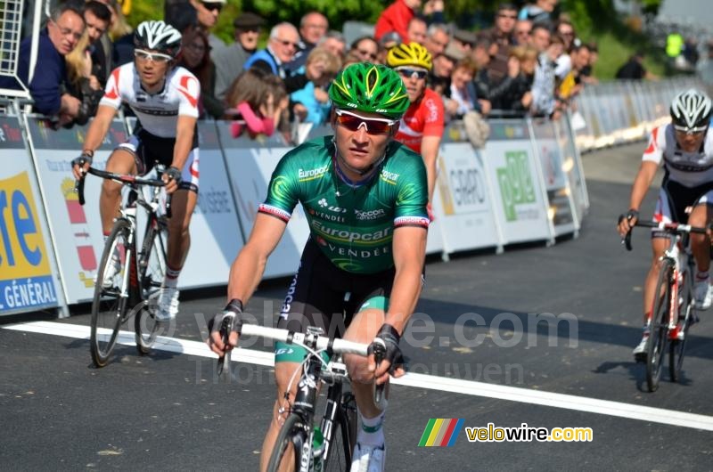 Thomas Voeckler (Europcar) at the finish