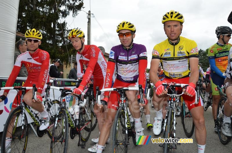 A part of the Cofidis team at the start