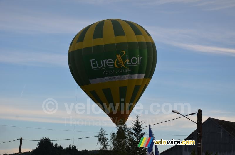 The hot air balloon of the Eure-et-Loir department
