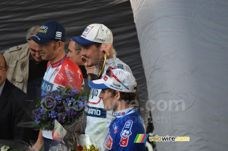 The podium of Paris-Tours 2013