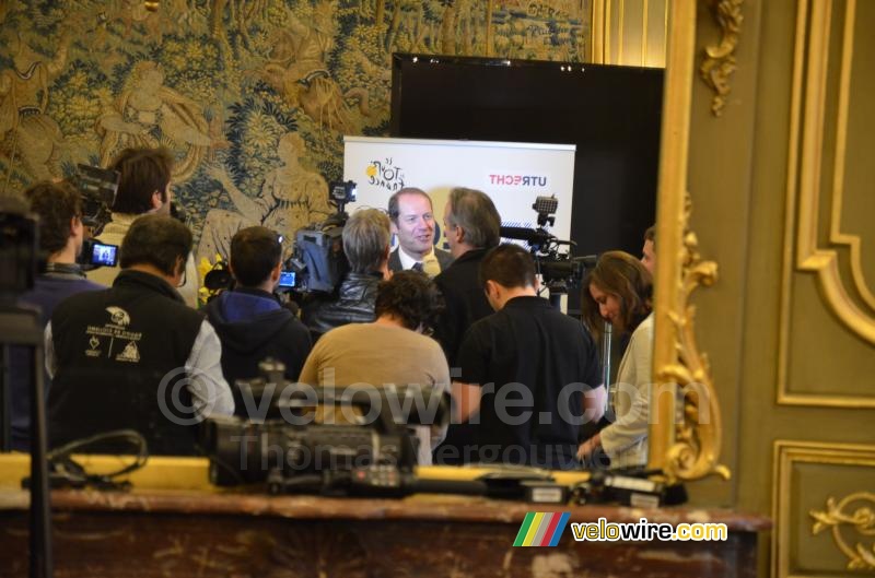 Christian Prudhomme answers the questions of all journalists