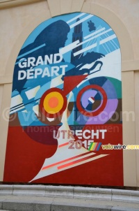 The logo of the Grand Départ of the Tour de France 2015