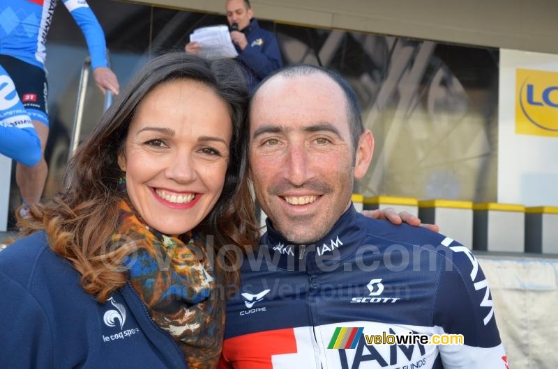 Jrme Pineau (IAM Cycling) & Astrid