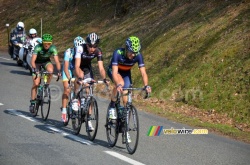 The breakaway at the foot of the Col du Champ Juin