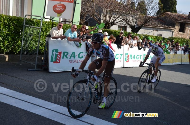 Carlos Betancur (AG2R) wint de etappe
