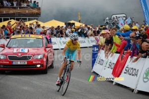 Vincenzo Nibali (Astana) winner on Hautacam (382x)