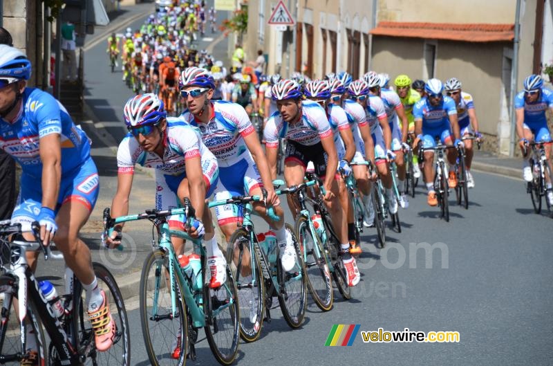 L'equipe Androni Giocattoli-Venezuela a Saint-Chartier