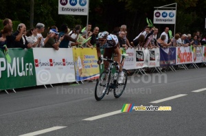 Nico Denz (AG2R La Mondiale) attacks at one lap from the finish (513x)