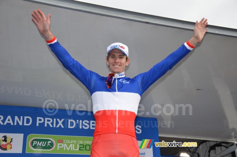Arnaud Demare (FDJ.fr),  winnaar van de Grand Prix d'Isbergues