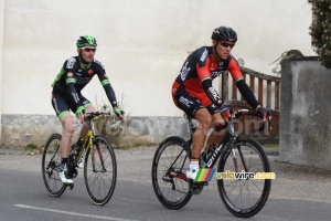 Philippe Gilbert (BMC) & Florian Vachon (Bretagne-Séché) in Chappes (2) (299x)