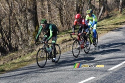 The breakaway in the climb of the Col du Beau Louis
