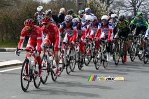 Geoffrey Soupe (Cofidis) did a lot of efforts in front of the chasing group (414x)