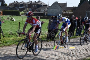 Sean de Bie (Lotto-Soudal) in the section from Viesly to Quiévy (338x)