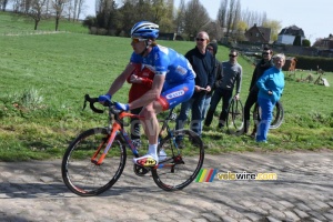 Frederik Backaert (Wanty-Groupe Gobert) in the section from Viesly to Quiévy (319x)