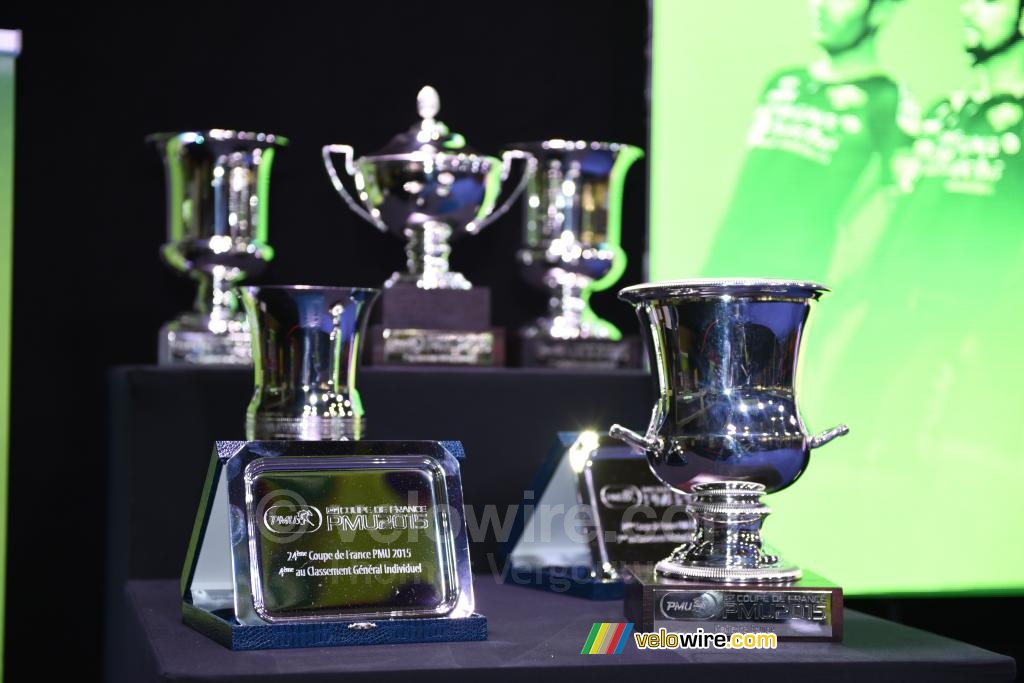De trofeen van de Coupe de France PMU 2015