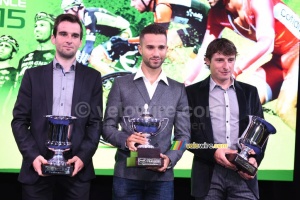 The top 3 of the Coupe de France : Nacer Bouhanni, Baptiste Planckaert & Pierrick Fédrigo (395x)