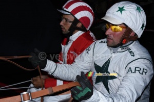 Nacer Bouhanni part pour la course des sulkies (358x)