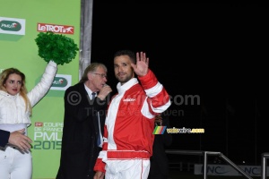 Nacer Bouhanni, second in the sulkies race (836x)