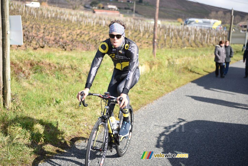 Antoine Duchesne (Direct Energie) sticking out his tongue