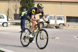 Antoine Duchesne (Direct Energie) goes off solo in Roque d'Antheron (687x)