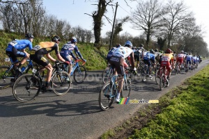 The first peloton back together in the Côte de Roussay (823x)