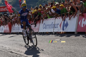 Julian Alaphilippe (Quick-Step) on his way to victory in Le Grand Bornand (507x)