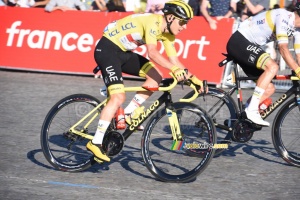 Tadej Pogacar (UAE Team Emirates), yellow jersey of the Tour de France 2021 and winner of this last stage (1542x)