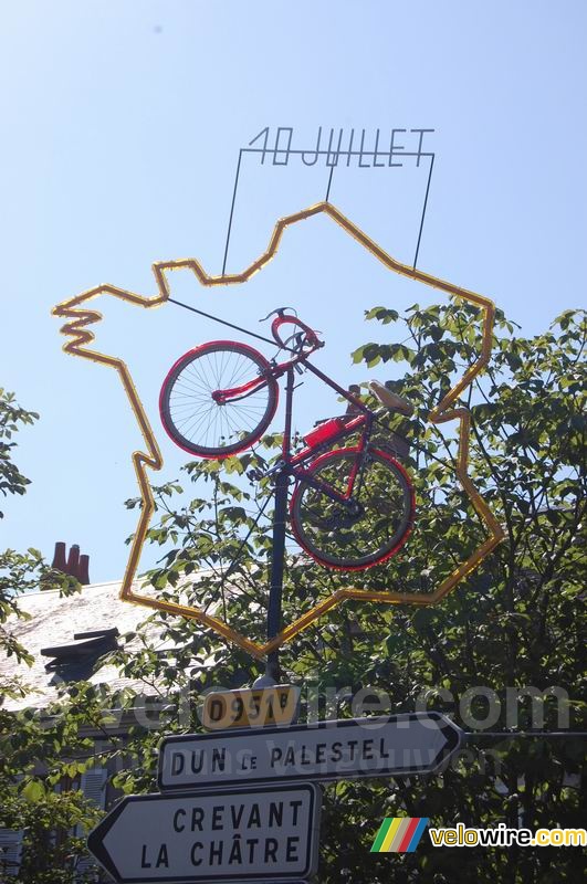 Decoratie in Aigurande : Frankrijk fietsland