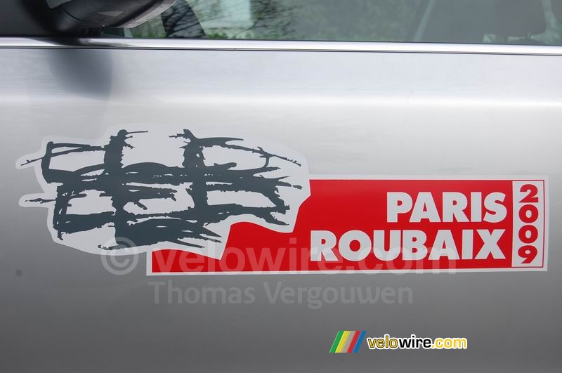 Het logo van Parijs-Roubaix 2009