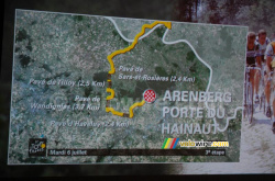 La fin du parcours de l'étape Wanze > Arenberg / Porte du Hainaut