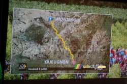 Le parcours de l'étape Montargis > Gueugnon
