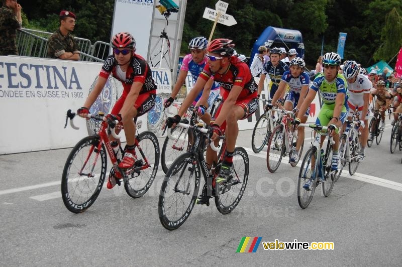 Alessandro Ballan (BMC Racing Team) at the finish in Sierre