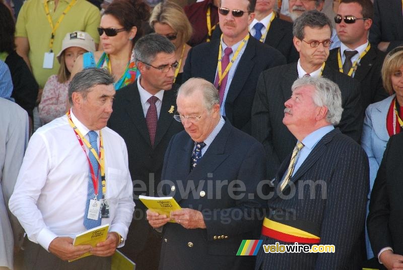 Eddy Merckx, de koning van Belgi en de burgemeester van Brussel