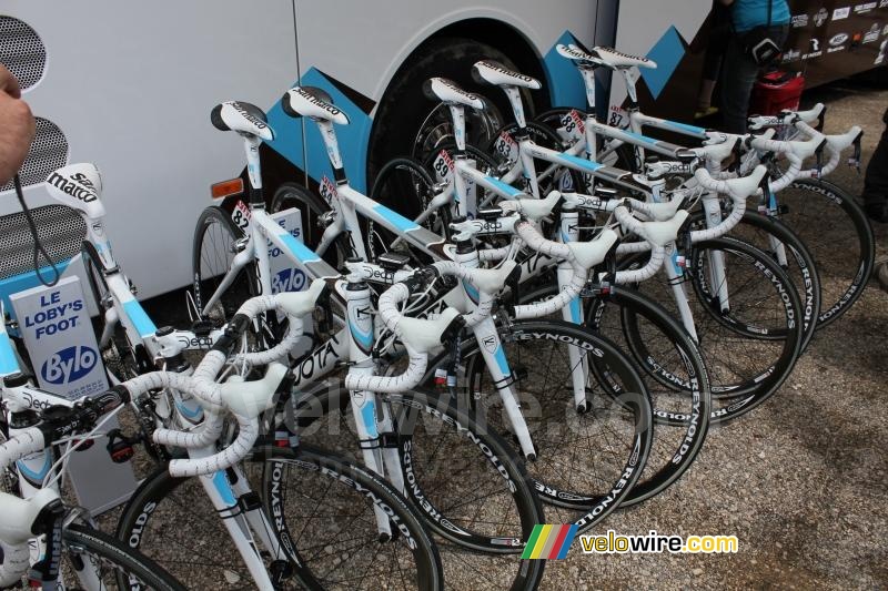 The AG2R La Mondiale bikes