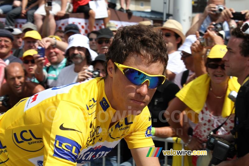 Sylvain Chavanel (Quick Step) in yellow