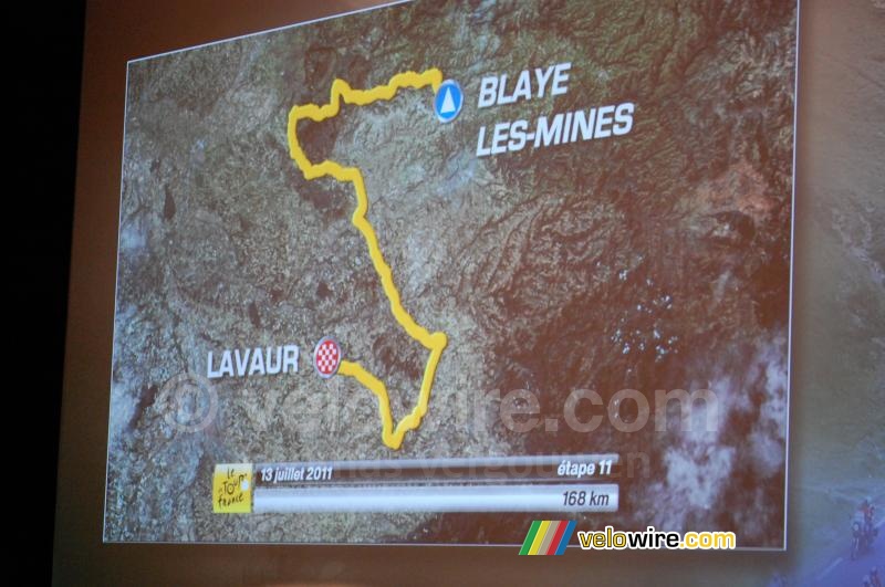 De etappe Blaye-les-Mines > Lavaur