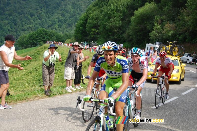Ivan Basso (Liquigas-Doimo), Jurgen van den Broeck (Omega Pharma-Lotto), ...