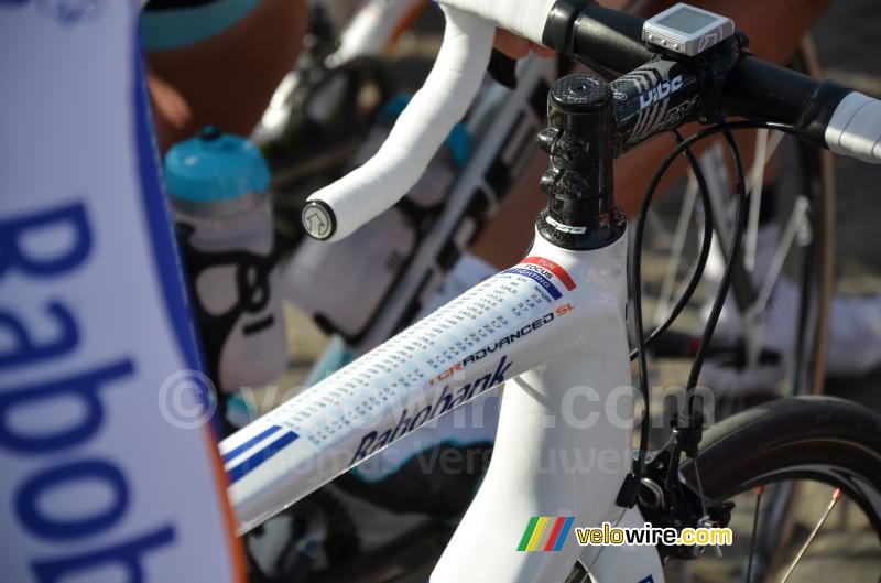 List of cobbled sections on Lars Boom's bike
