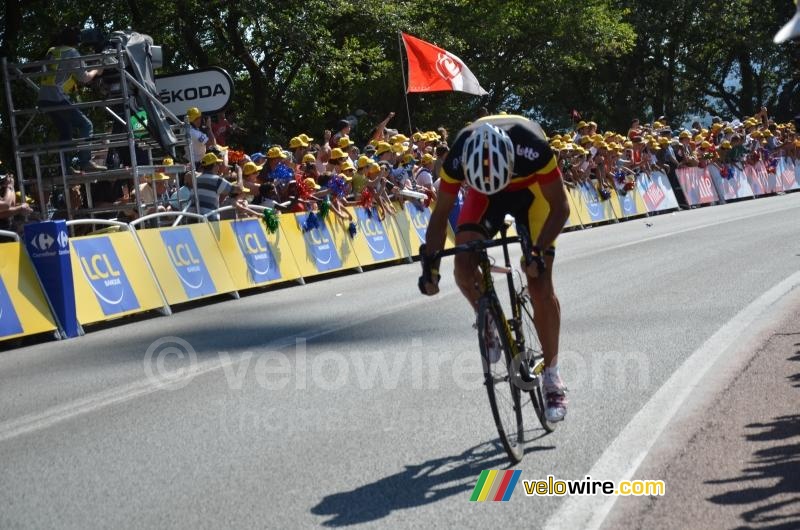 Philippe Gilbert (Omega Pharma-Lotto) wint de etappe!
