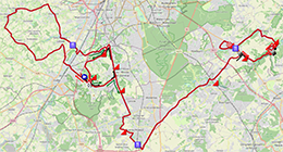 Het parcours van de Brabantse Pijl 2025 Het parcours van de Brabantse Pijl 2025